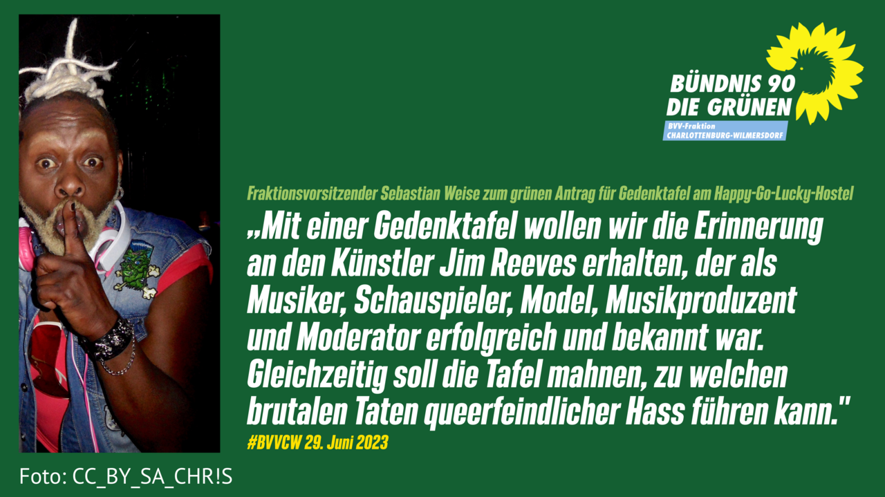 Gedenktafel für Jim Reeves