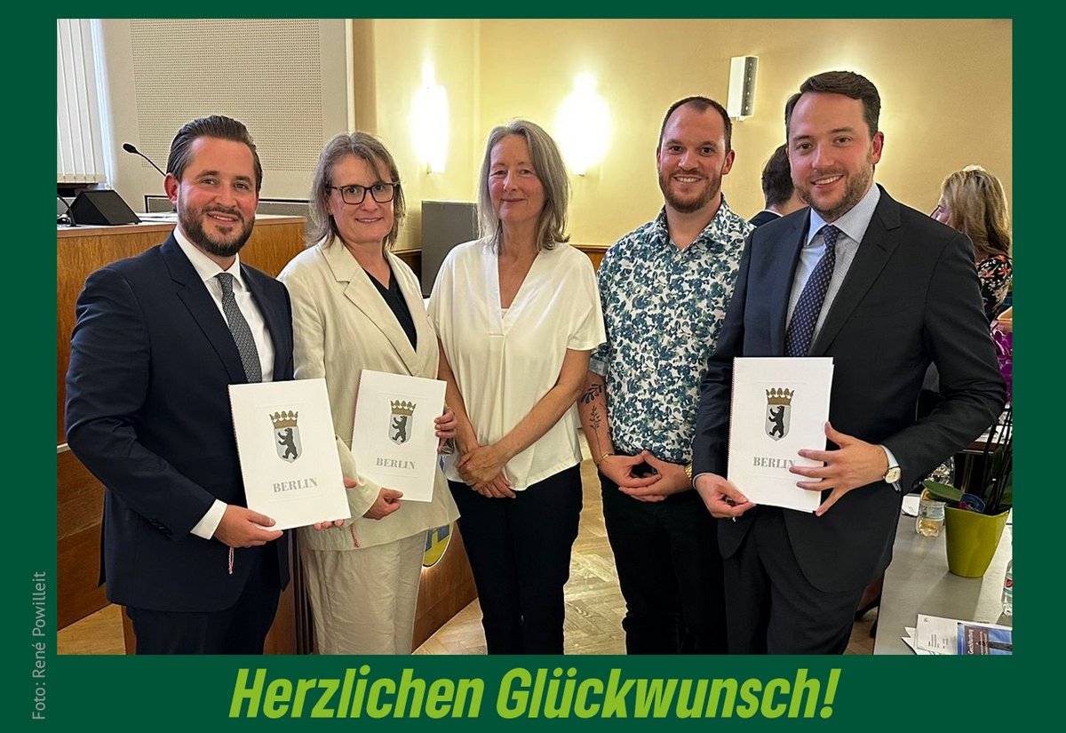 Bündnisgrüne Fraktion gratuliert zur Neuwahl im Bezirksamt