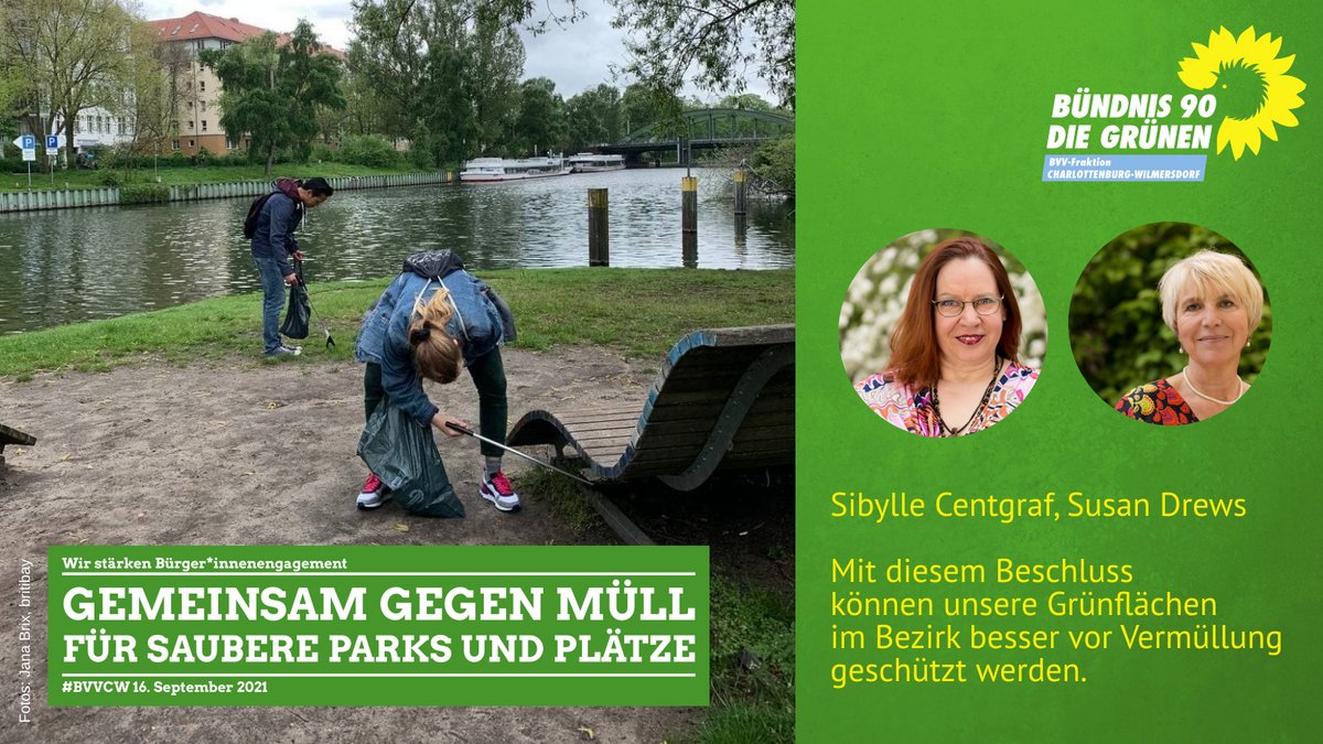 Gemeinsam gegen Müll, für saubere Parks und Plätze