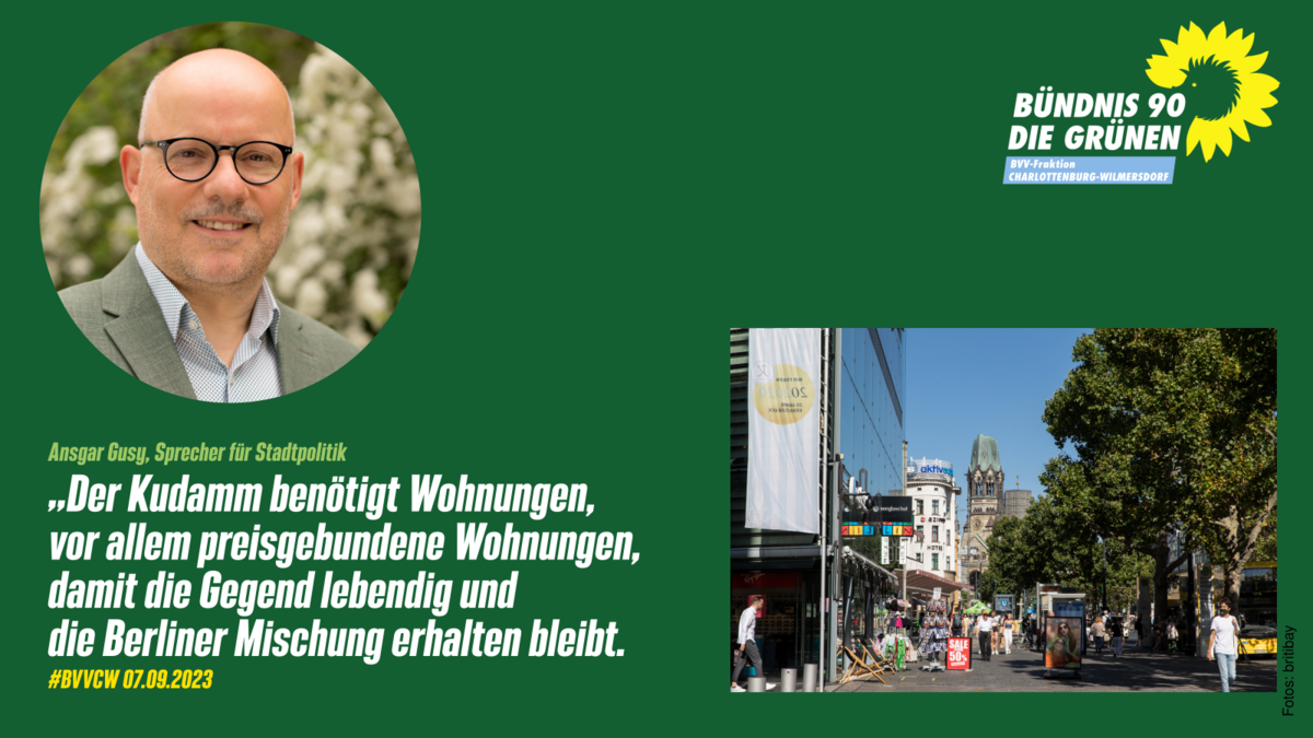 Grüne Fraktion fordert bezahlbare Wohnungen am Kudamm