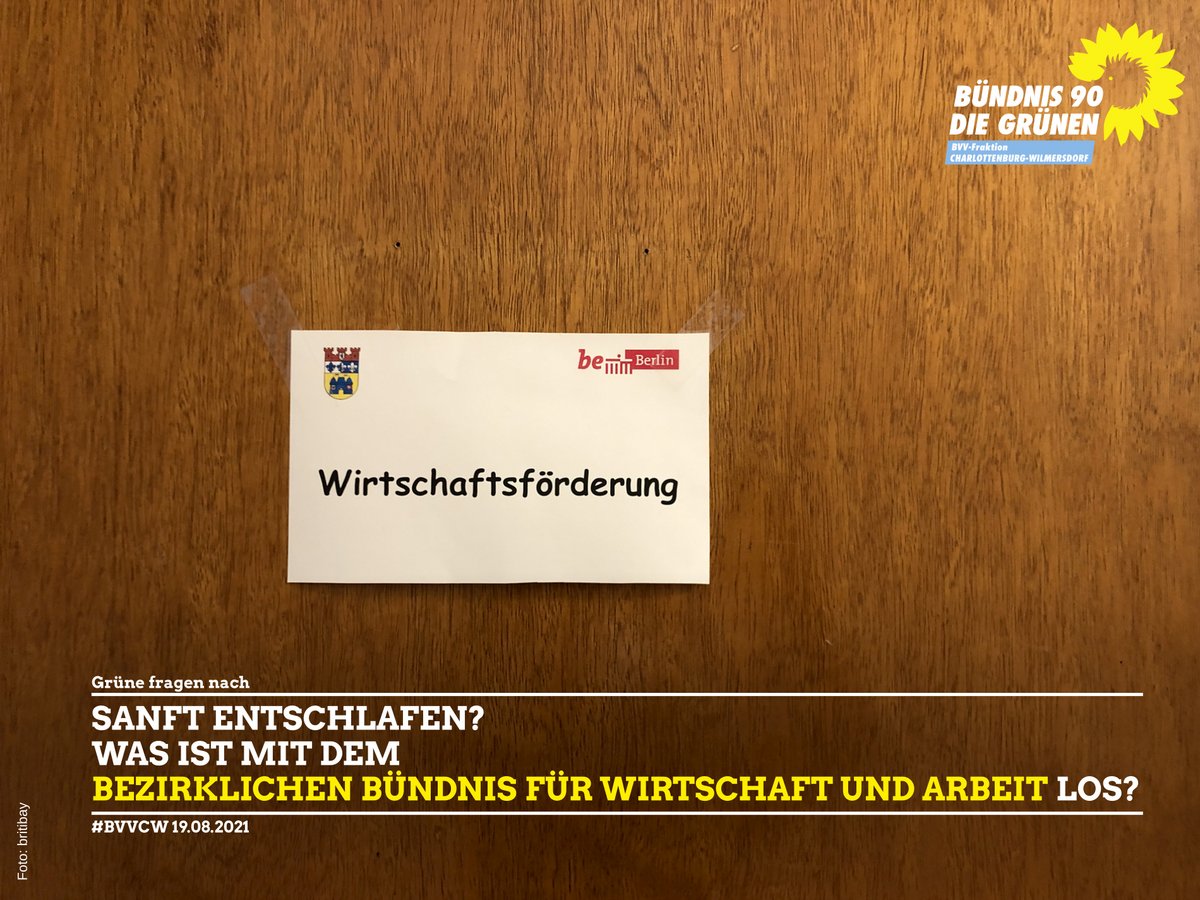 Sanft entschlafen? Was ist mit dem Bezirklichen Bündnis für Wirtschaft und Arbeit Charlottenburg-Wilmersdorf los?