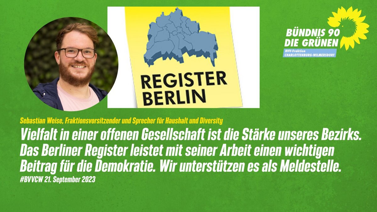 Wir unterstützen das Berliner Register.