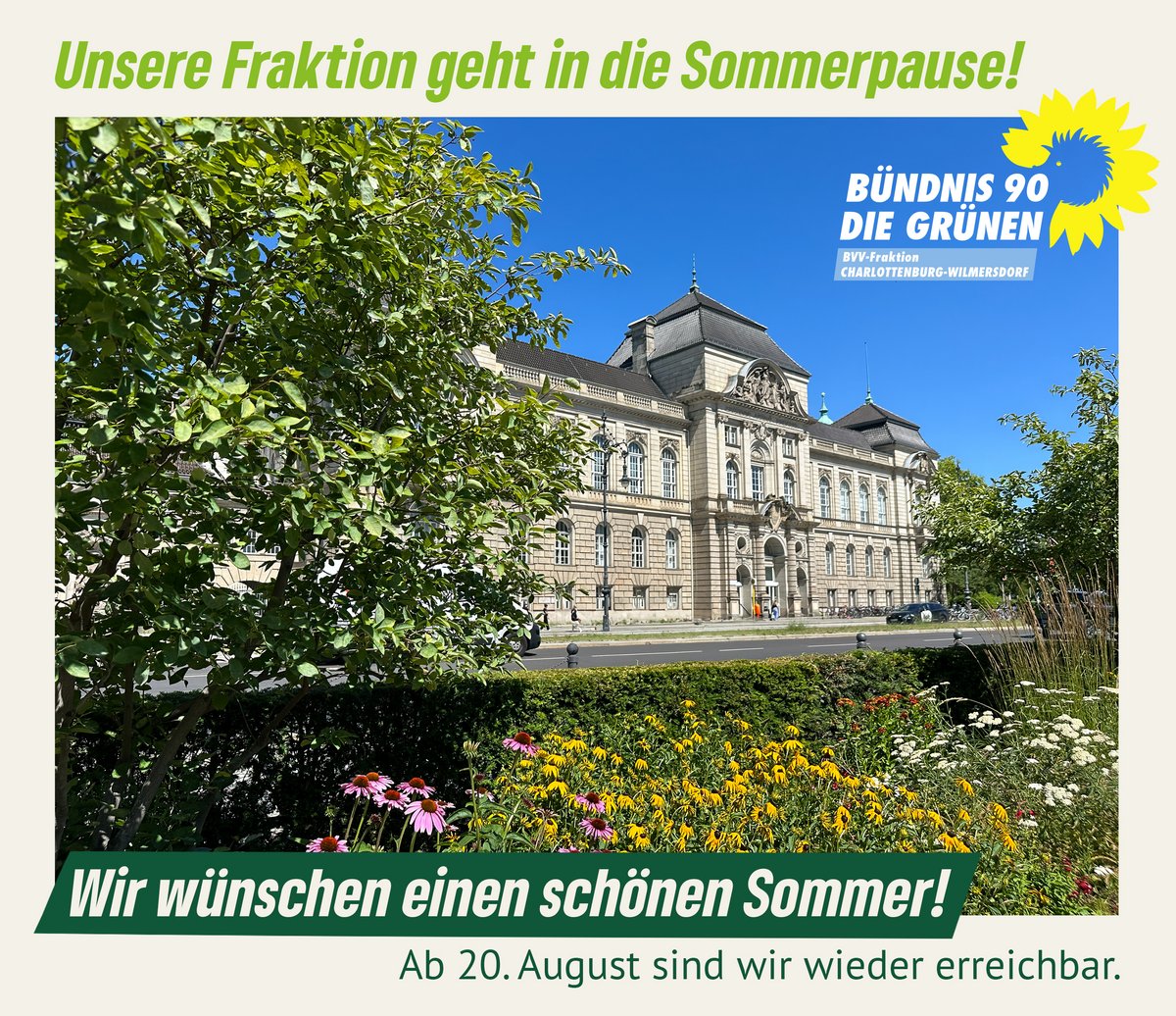 Wir gehen in die Sommerpause und wünschen eine schöne Zeit!