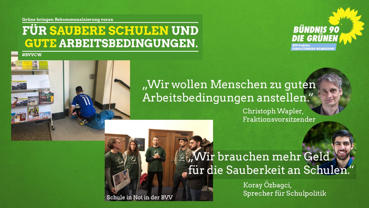für saubere Schulen und gute Arbeitsbedingungennnn