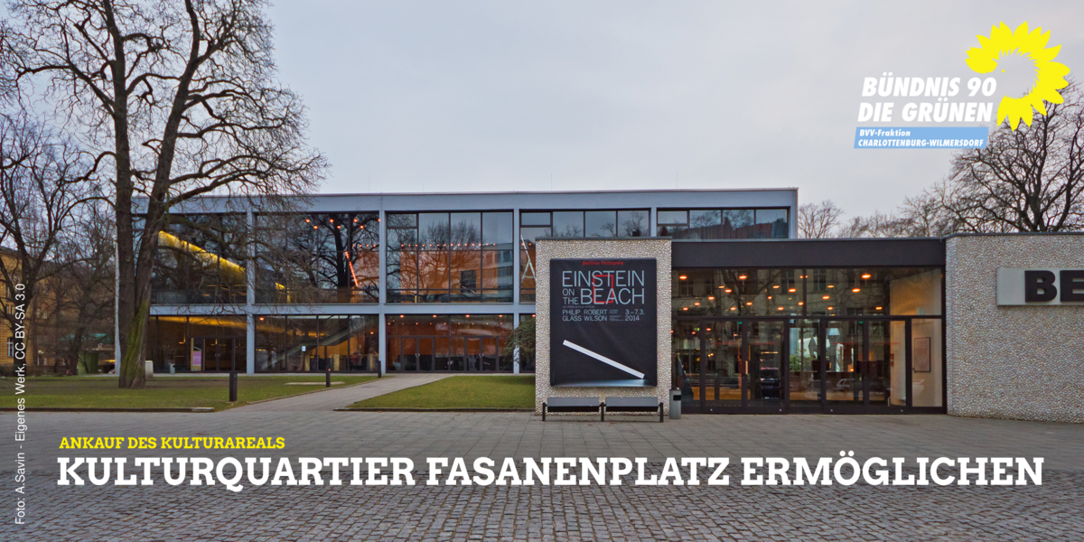 Kulturquartier Fasanenplatz ermöglichen
